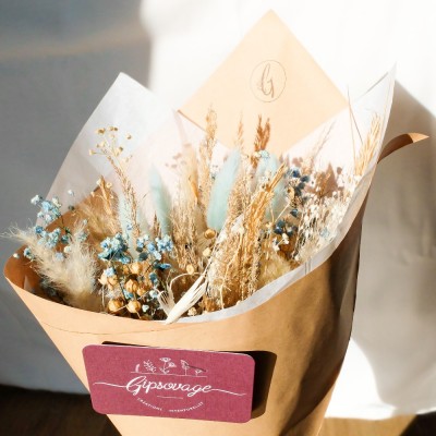 Bouquet de fleurs séchées et stabilisées sur-mesure