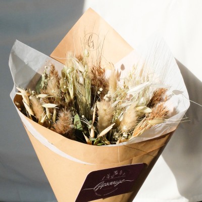 Bouquet de fleurs séchées et stabilisées sur-mesure