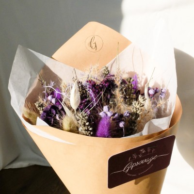 Bouquet de fleurs séchées et stabilisées sur-mesure