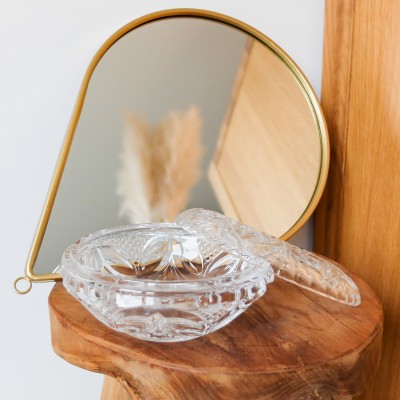 Bonbonnière en verre avec couvercle