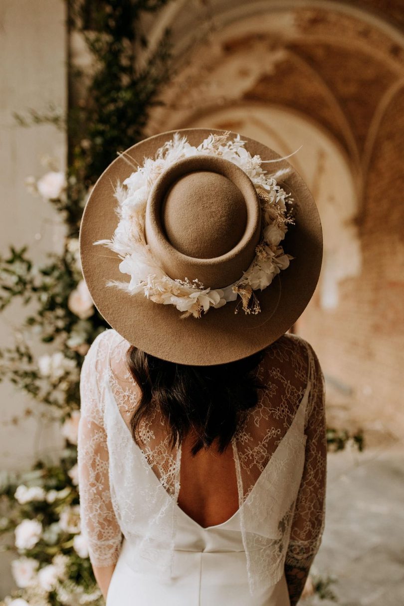 Chapeau fleuri shooting Se Casan et Maïté Bailleul